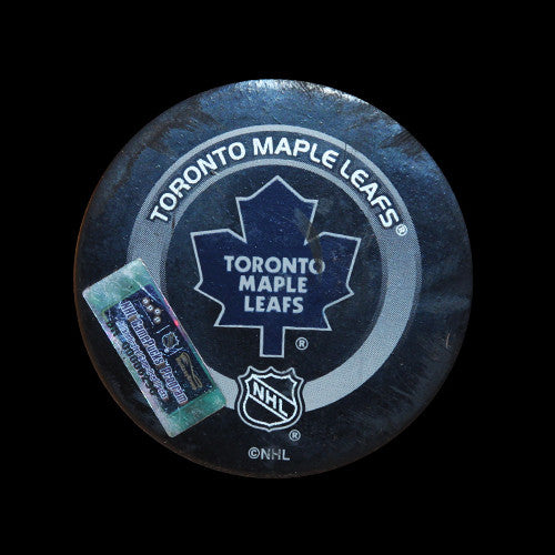 Toronto Maple Leafs vs Calgary Flames Game Used Puck January 13, 2004