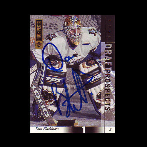 Dan Blackburn Kootenay Ice Autographed Card