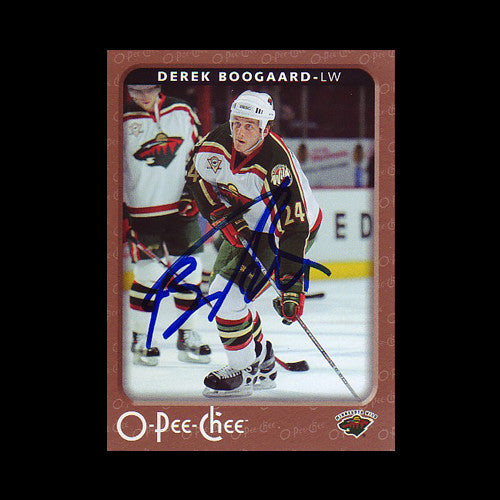 Derek Boogaard Minnesota Wild Autographed Card