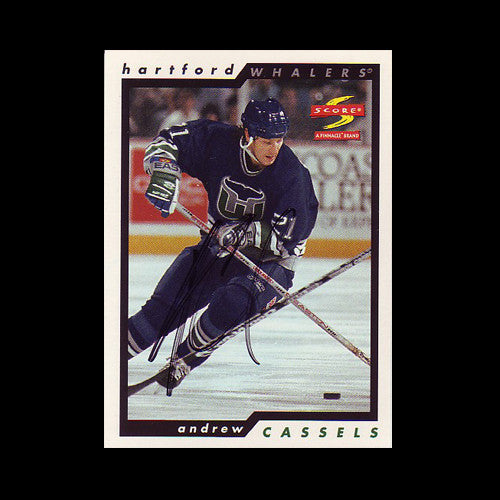 Andrew Cassels Hartford Whalers Autographed Card