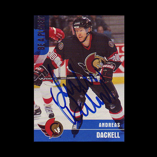 Andreas Dackell Ottawa Senators Autographed Card
