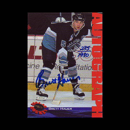 Brett Hauer Las Vegas Thunder Autographed Card