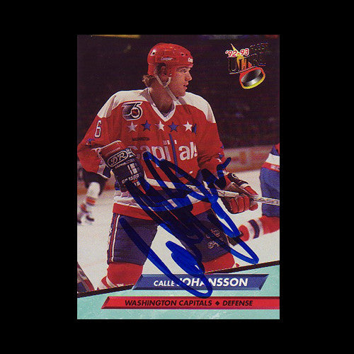 Calle Johansson Washington Capitals Autographed Card