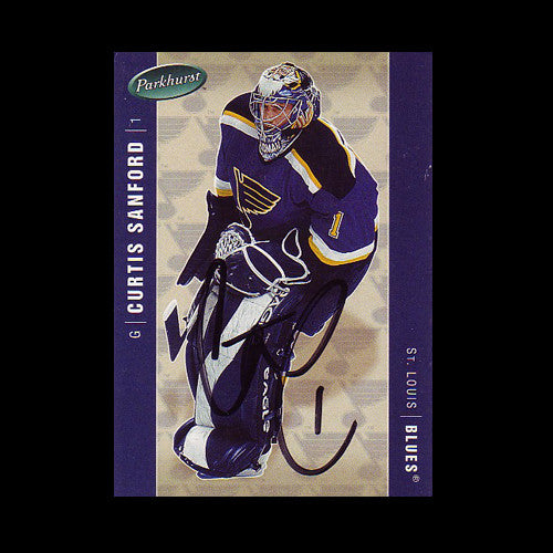 Curtis Sanford St. Louis Blues Autographed Card