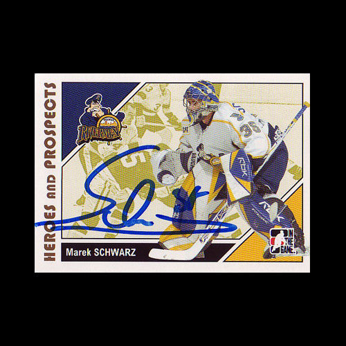 Marek Schwarz Peoria Rivermen Autographed Card