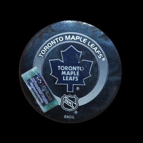 Toronto Maple Leafs vs Calgary Flames Game Used Puck January 13, 2004