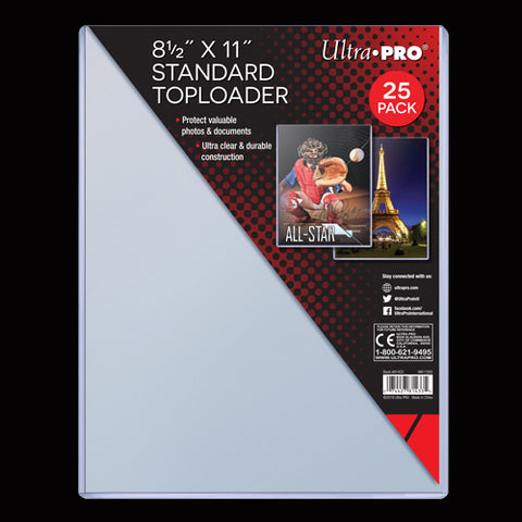 8.5" x 11" Toploader
