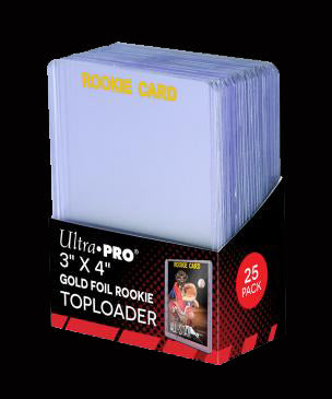 3" x 4" Gold Rookie Toploader 25ct