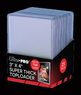 3" x 4" Thick 75 Pt Toploader 25ct
