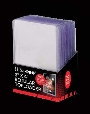 3" x 4" Clear Toploader with Bonus Card Sleeves 25ct