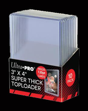 3" x 4" Super Thick 120 Pt Toploader 10ct