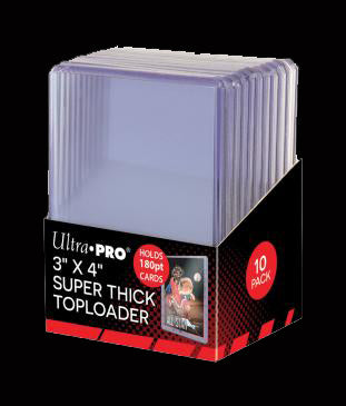 3" x 4" Super Thick 180 Pt Toploader 10ct