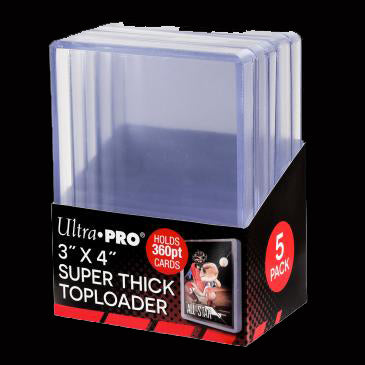3" x 4" Super Thick 360 Pt Toploader 5ct