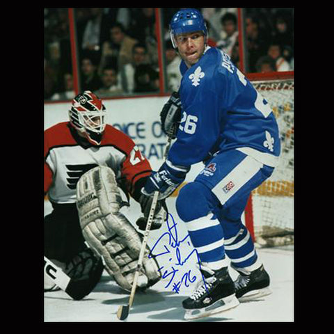Peter Stastny Quebec Nordiques Autographed Action 8x10 Photo