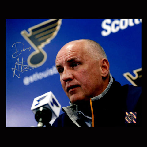 Doug Armstrong St. Louis Blues Autographed Presser 8x10 Photo