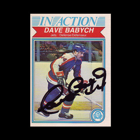 Dave Babych Winnipeg Jets Autographed Card
