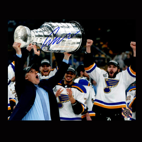 Craig Berube St. Louis Blues Autographed Stanley Cup 8x10 Photo