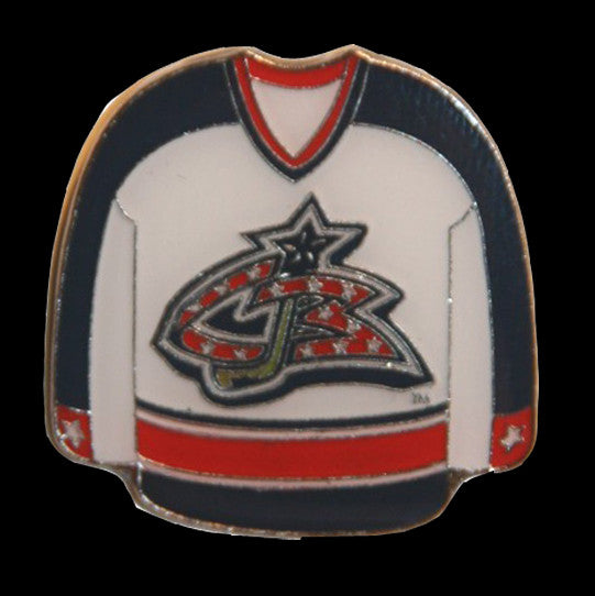 Columbus Blue Jackets 2000-2007 White Jersey Pin