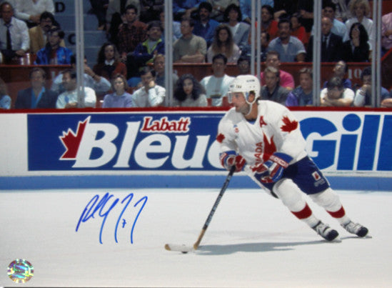 Paul Coffey Team Canada Autographed 11x14 Cutback Photo