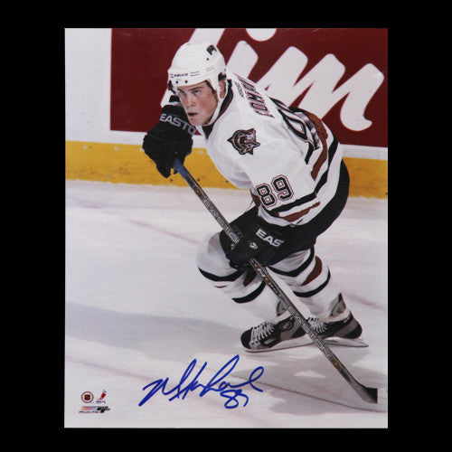 Mike Comrie Edmonton Oilers Autographed 11x14 Break-Out Photo