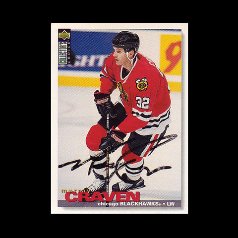 Murray Craven Chicago Blackhawks Autographed Card