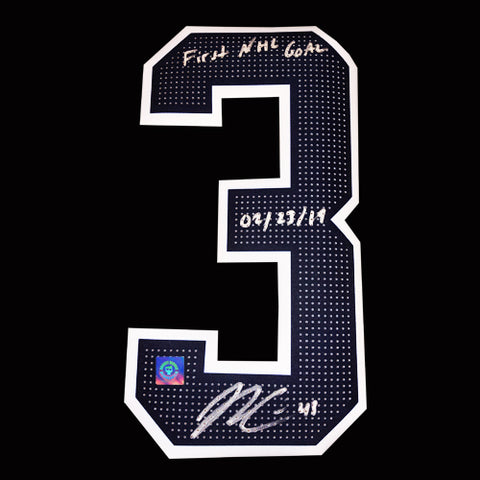 Josh Currie Autographed Edmonton Oilers Jersey Number w/Inscription