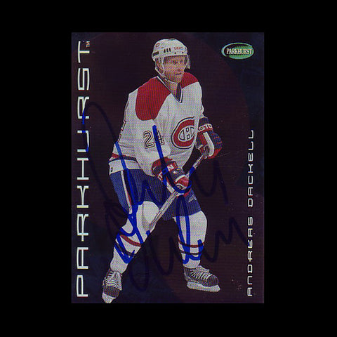Andreas Dackell Montreal Canadiens Autographed Card