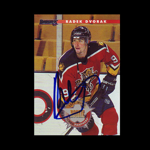 Radek Dvorak Florida Panthers Autographed Card