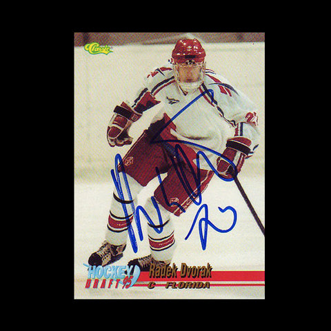 Radek Dvorak Team Czech Autographed Card