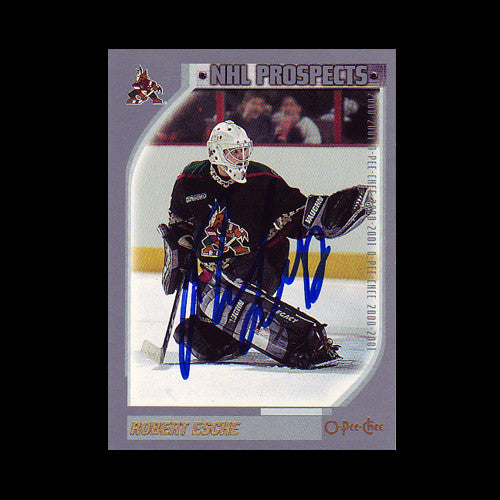 Robert Esche Phoenix Coyotes Autographed Rookie Card