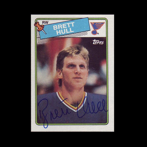 Brett Hull St. Louis Blues Autographed Rookie Card