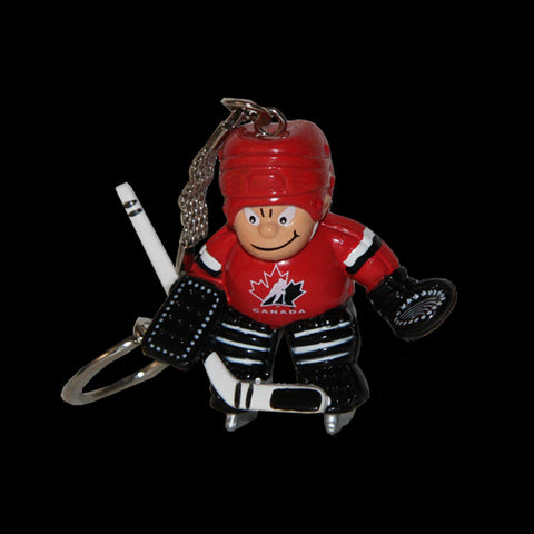 Lil' Brats Goalie Team Canada Keychain