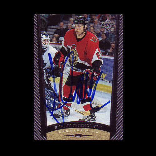 Shawn McEachern Ottawa Senators Autographed Card