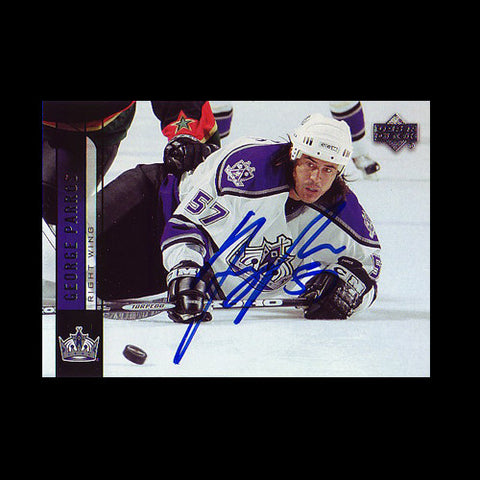 George Parros Los Angeles Kings Autographed Card