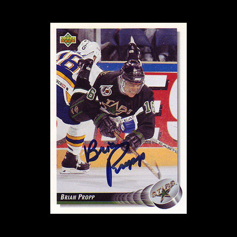 Brian Propp Dallas Stars Autographed Card