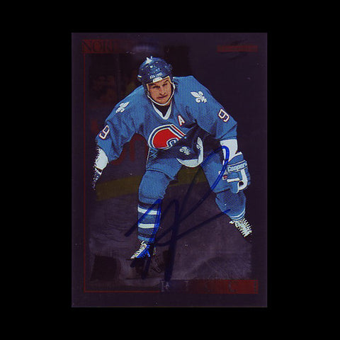 Mike Ricci Quebec Nordiques Autographed Card