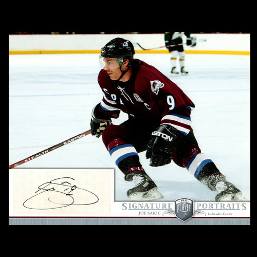 Joe Sakic Colorado Avalanche Autographed Signature Portraits 8x10 Photo