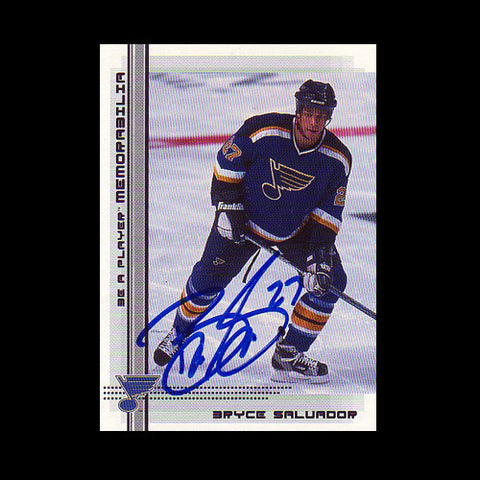 Bryce Salvador St. Louis Blues Autographed Card