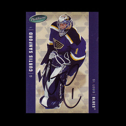Curtis Sanford St. Louis Blues Autographed Card