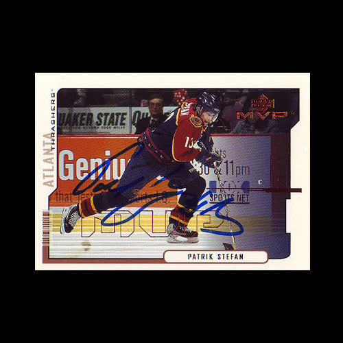 Patrik Stefan Atlanta Thrashers Autographed Card