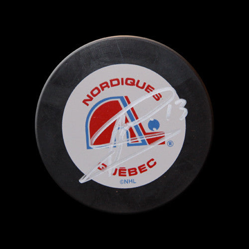 Mats Sundin Quebec Nordiques Autographed Puck