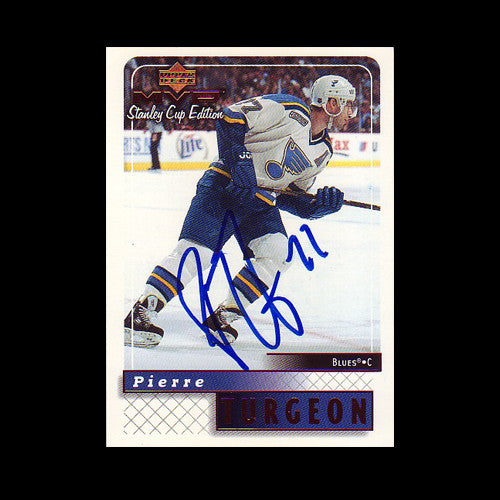 Pierre Turgeon St. Louis Blues Autographed Card