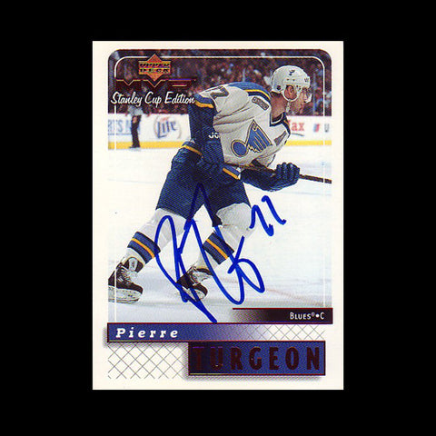 Pierre Turgeon St. Louis Blues Autographed Card