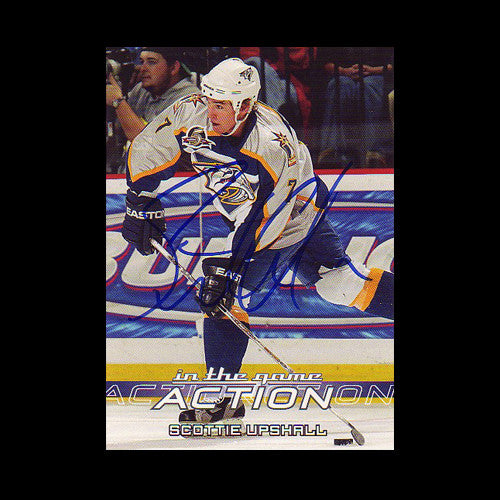 Scottie Upshall Nashville Predators Autographed Card