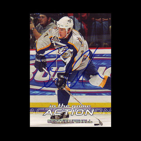 Scottie Upshall Nashville Predators Autographed Card