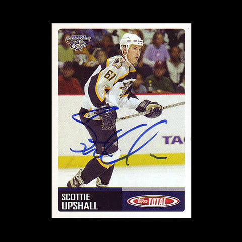 Scottie Upshall Nashville Predators Autographed Card