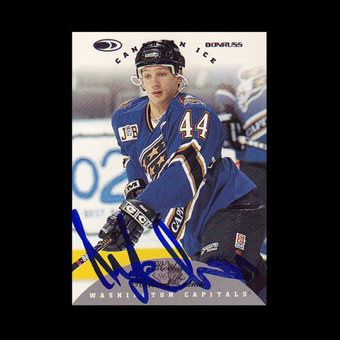 Richard Zednik Washington Capitals Autographed Card